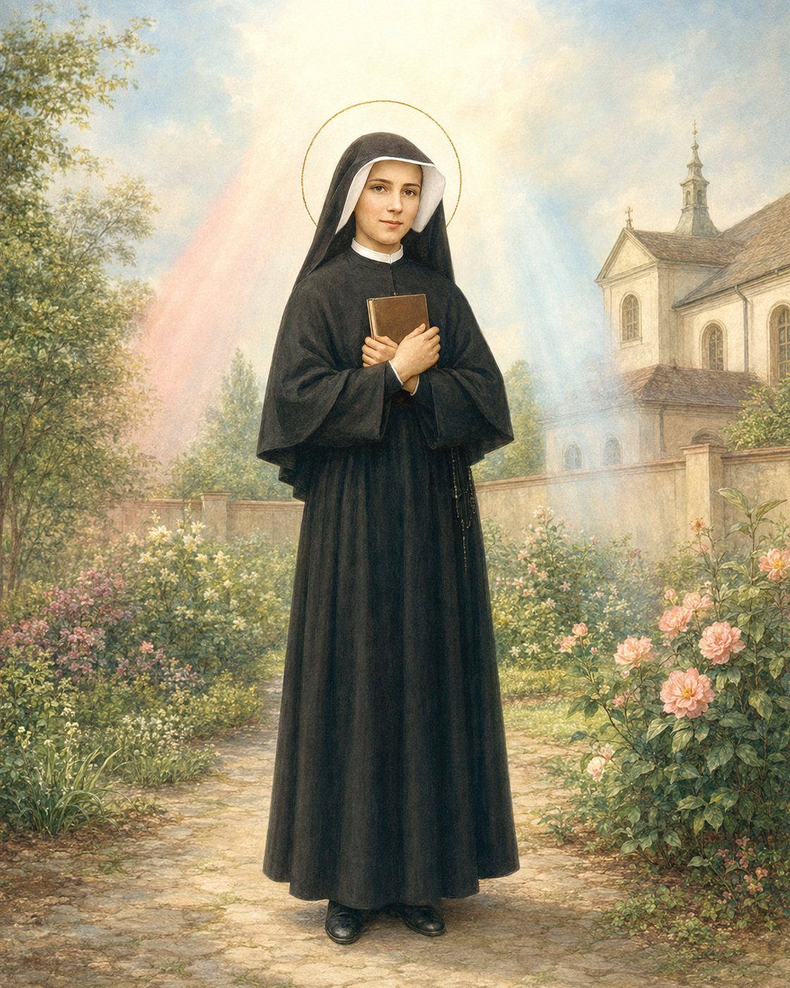 Imagem devocional de Santa Faustina Kowalska