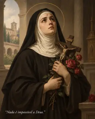 Imagem devocional de Santa Rita de Cássia