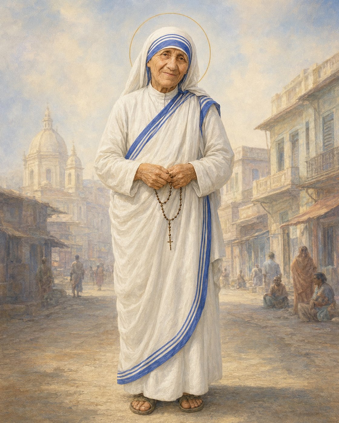 Imagem devocional de Santa Teresa de Calcutá