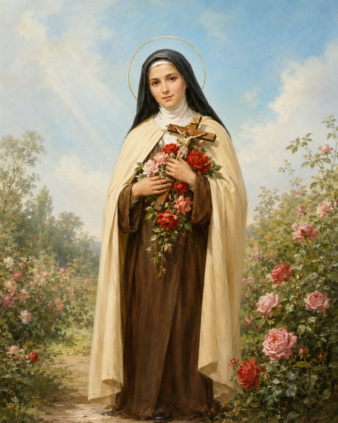 Imagem devocional de Santa Teresinha do Menino Jesus
