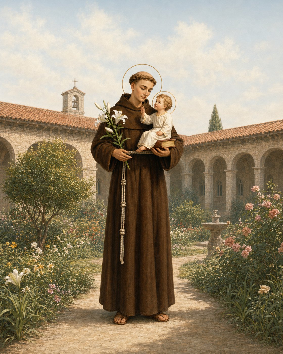 Imagem devocional de Santo Antônio de Pádua