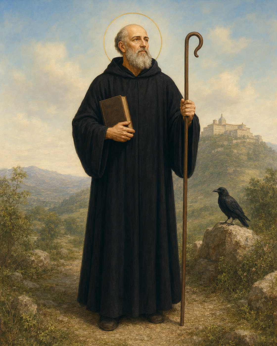 Imagem devocional de São Bento