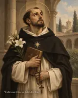 Imagem devocional de São Domingos de Gusmão