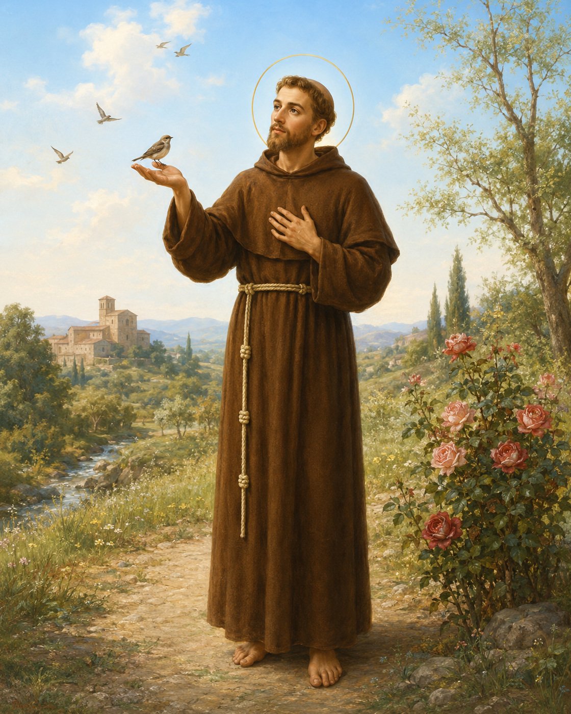 Imagem devocional de São Francisco de Assis