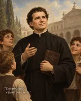 Imagem devocional de São João Bosco